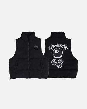 “MADE 𝗚𝘂𝗯𝗮𝗻 " 原創 雙面 羽絨 麵包 背心 塗鴉