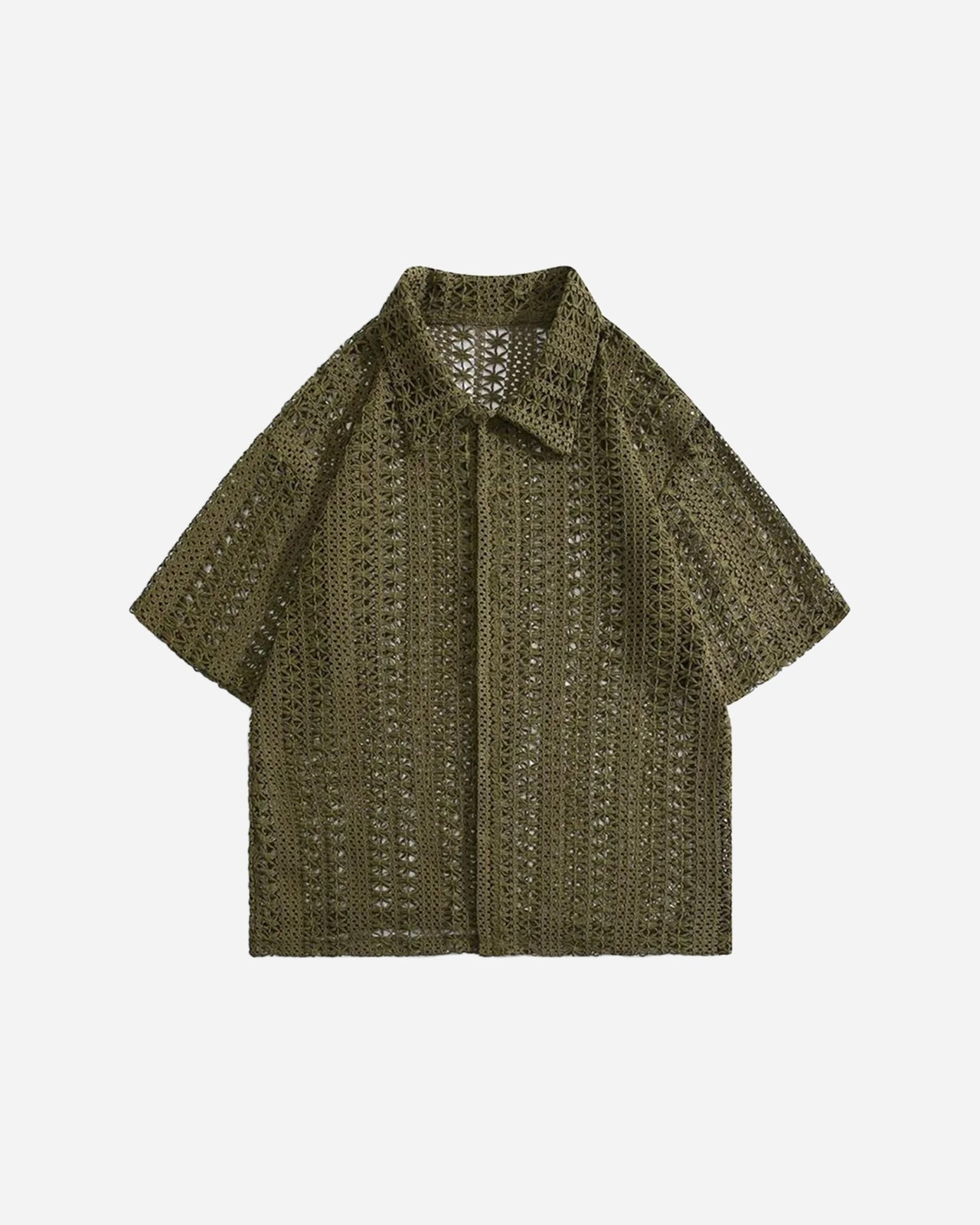 簍空設計 復古百搭 高級感襯衫