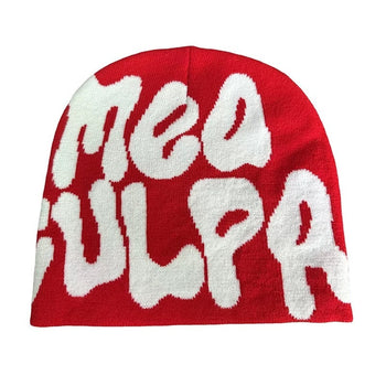 街頭 嘻哈 薄款 捲邊 時尚 字母 針織帽