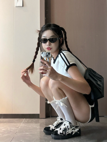 Killwinner  珍珠蕾絲 德訓鞋