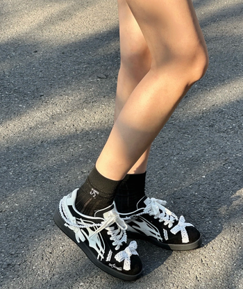 Killwinner  珍珠蕾絲 德訓鞋