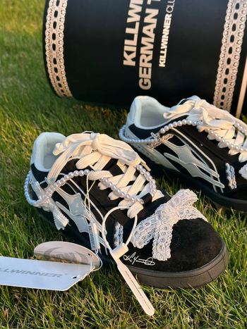 Killwinner  珍珠蕾絲 德訓鞋