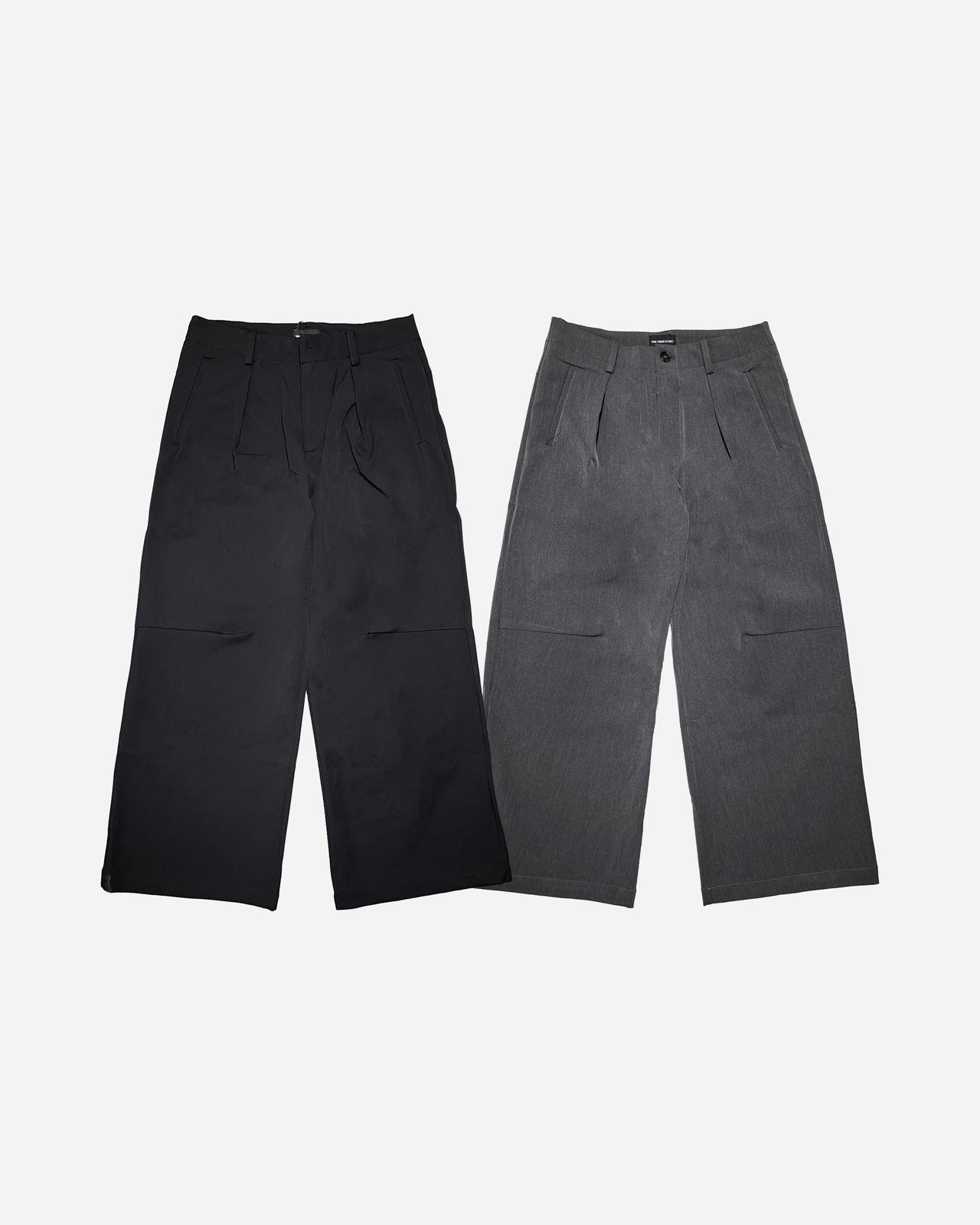 美式復古百搭修身寬鬆西裝褲