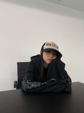 【GUBAN】暗黑手繪 做舊 復古 街頭 休閒套裝