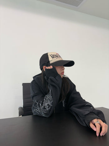 【GUBAN】暗黑手繪 做舊 復古 街頭 休閒套裝