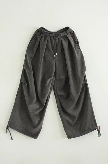 舒適 皺褶 燈籠 垂墜 寬鬆 長褲