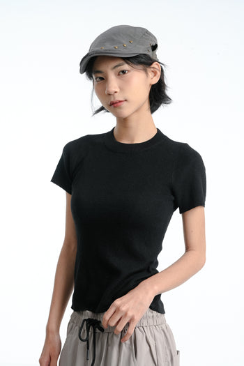 “MADE 𝗚𝘂𝗯𝗮𝗻 " 春夏 個性 露背 修身 針織 正肩短袖