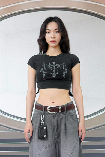 WBI 25SS SIREN-傷 / WBI  S.C.A.R. CROP TEE SCAR-02