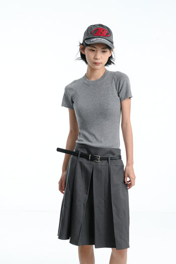 “MADE 𝗚𝘂𝗯𝗮𝗻 " 春夏 個性 露背 修身 針織 正肩短袖