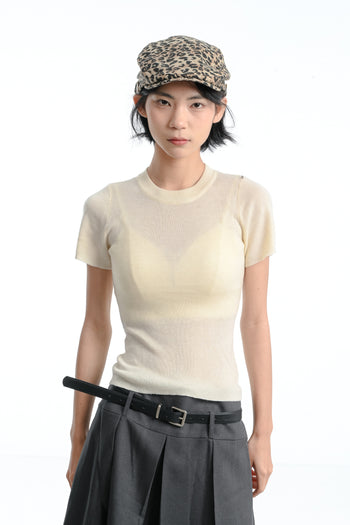 “MADE 𝗚𝘂𝗯𝗮𝗻 " 春夏 個性 露背 修身 針織 正肩短袖