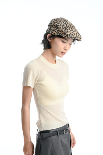 “MADE 𝗚𝘂𝗯𝗮𝗻 " 春夏 個性 露背 修身 針織 正肩短袖