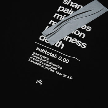 Apostle - "GRACE" Graffiti Slogan TEE - Black