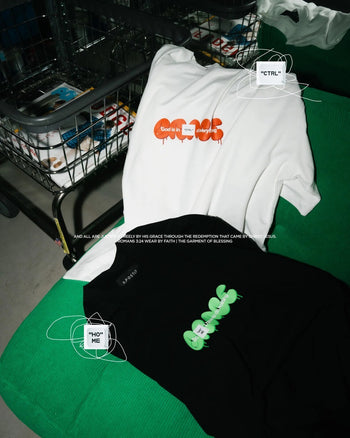 Apostle - "GRACE" Graffiti Slogan TEE - Black