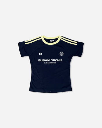 “MADE 𝗚𝘂𝗯𝗮𝗻 " 美式 條紋 撞色 修身 原創 短板 240G 上衣