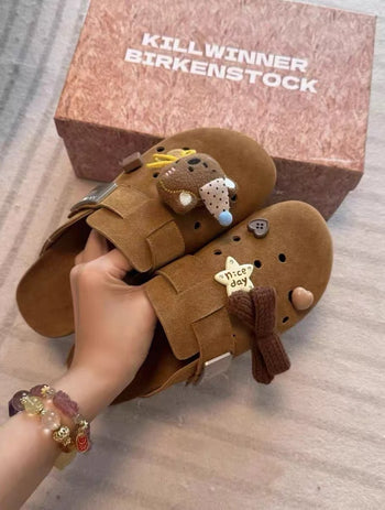 Killwinner 復古洞洞包頭懶人休閒勃肯鞋