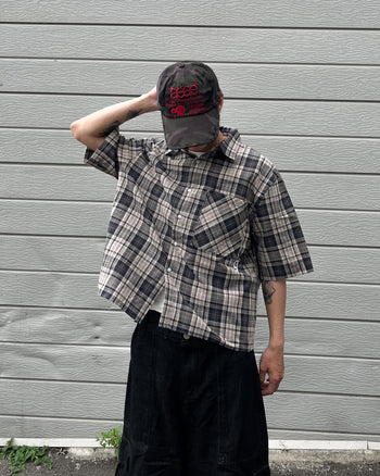 “MADE 𝗚𝘂𝗯𝗮𝗻 " 格子 BOXY 寬短 春夏 美式 襯衫