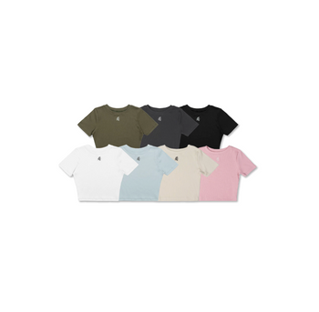 " SIMON " 法式 刺繡 小Logo 短版 上衣