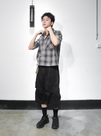 “MADE 𝗚𝘂𝗯𝗮𝗻 " 格子 BOXY 寬短 春夏 美式 襯衫