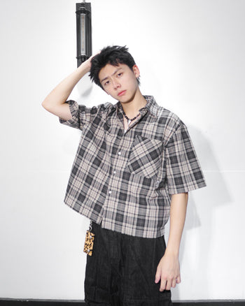 “MADE 𝗚𝘂𝗯𝗮𝗻 " 格子 BOXY 寬短 春夏 美式 襯衫