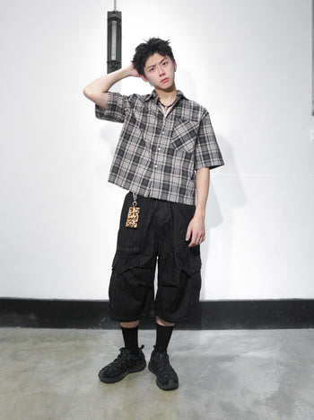 “MADE 𝗚𝘂𝗯𝗮𝗻 " 格子 BOXY 寬短 春夏 美式 襯衫