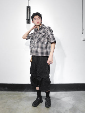 “MADE 𝗚𝘂𝗯𝗮𝗻 " 格子 BOXY 寬短 春夏 美式 襯衫