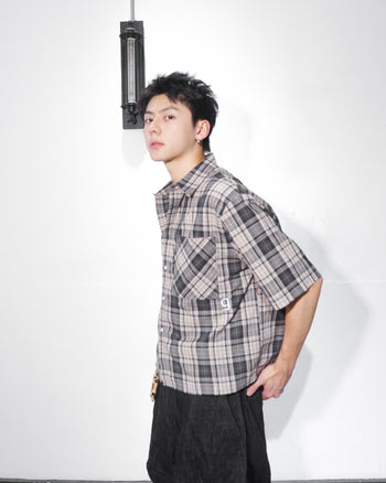 “MADE 𝗚𝘂𝗯𝗮𝗻 " 格子 BOXY 寬短 春夏 美式 襯衫