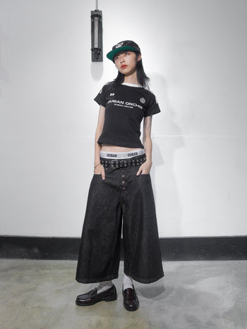 “MADE 𝗚𝘂𝗯𝗮𝗻 " 美式 條紋 撞色 修身 原創 短板 240G 上衣