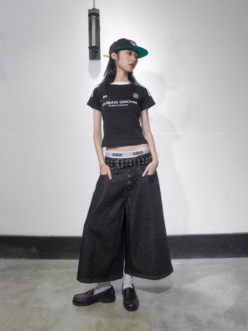 “MADE 𝗚𝘂𝗯𝗮𝗻 " 美式 條紋 撞色 修身 原創 短板 240G 上衣