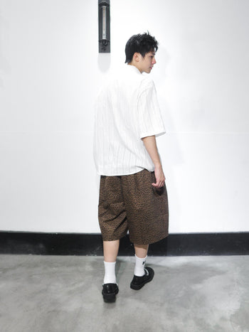 韓國 小眾 豹紋 百慕達 短褲