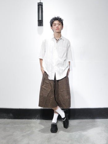 韓國 小眾 豹紋 百慕達 短褲