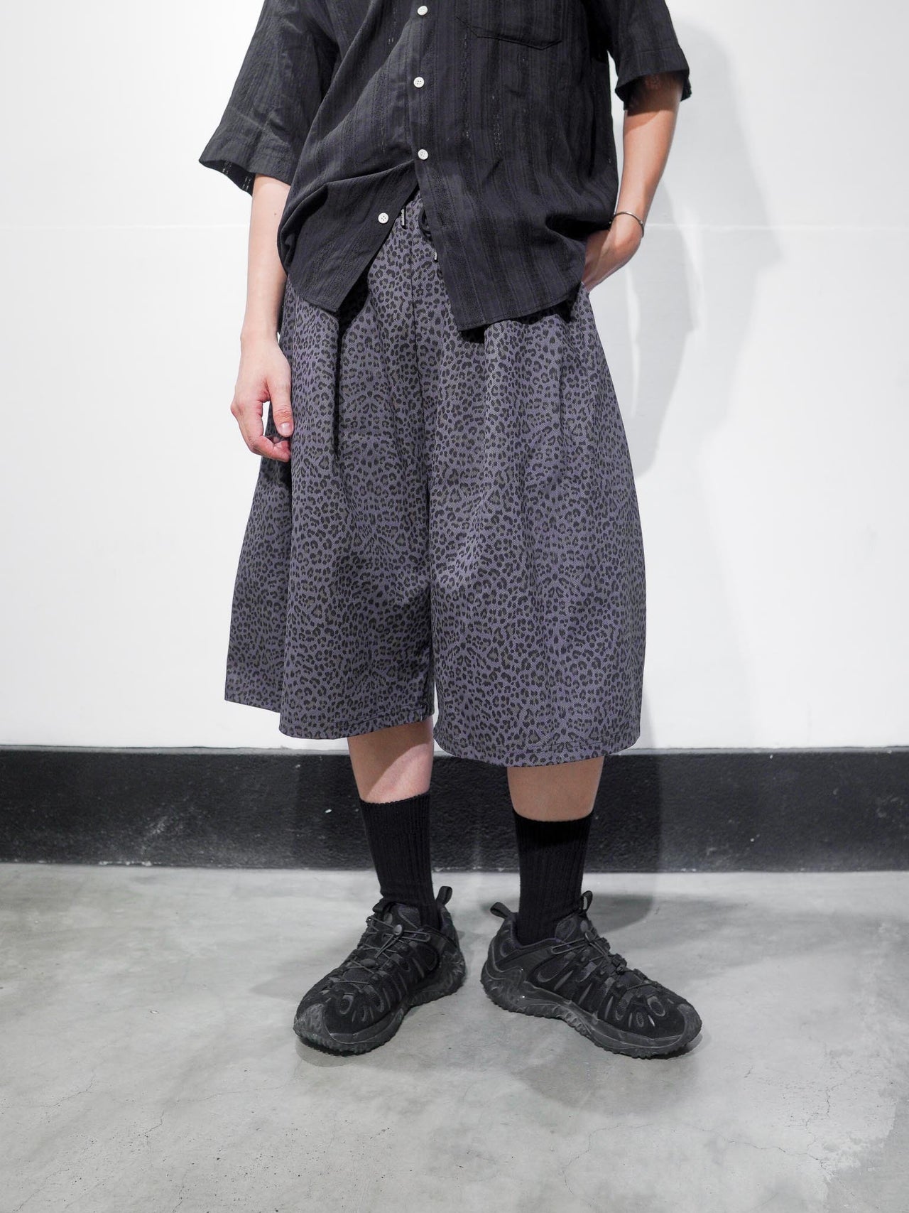 韓國 小眾 豹紋 百慕達 短褲