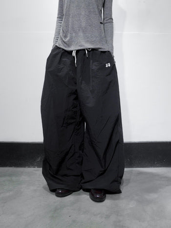 “MADE 𝗚𝘂𝗯𝗮𝗻 " 尼龍 透氣 寬鬆 街舞 鬆緊 傘兵 長褲