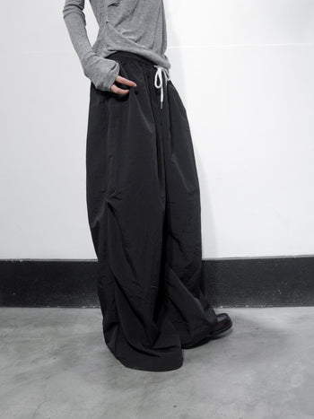 “MADE 𝗚𝘂𝗯𝗮𝗻 " 尼龍 透氣 寬鬆 街舞 鬆緊 傘兵 長褲