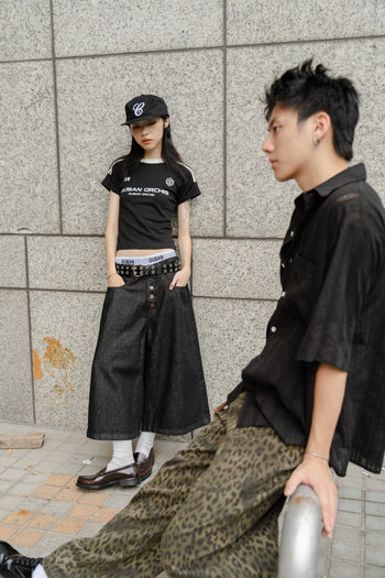 “MADE 𝗚𝘂𝗯𝗮𝗻 " 美式 條紋 撞色 修身 原創 短板 240G 上衣