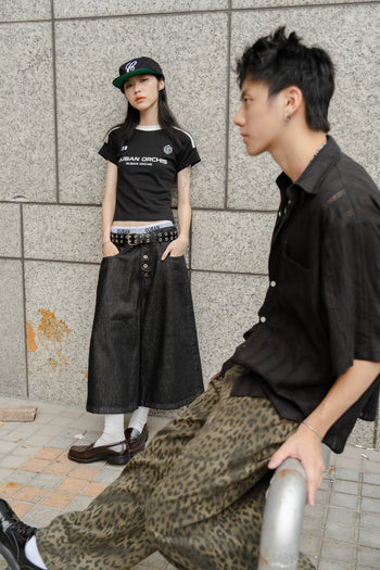 “MADE 𝗚𝘂𝗯𝗮𝗻 " 美式 條紋 撞色 修身 原創 短板 240G 上衣