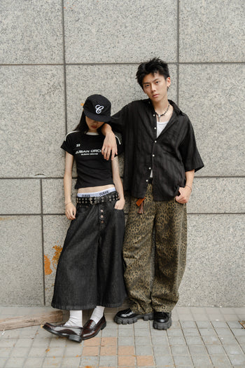 “MADE 𝗚𝘂𝗯𝗮𝗻 " 美式 條紋 撞色 修身 原創 短板 240G 上衣