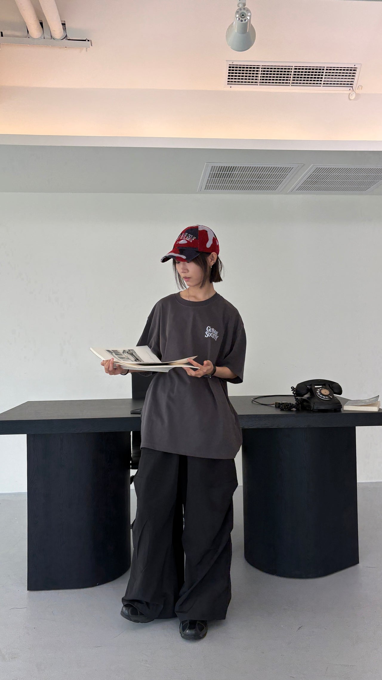 "MADE 𝗚𝘂𝗯𝗮𝗻 " GUBAN Society 發泡 印花 寬鬆 美式 上衣