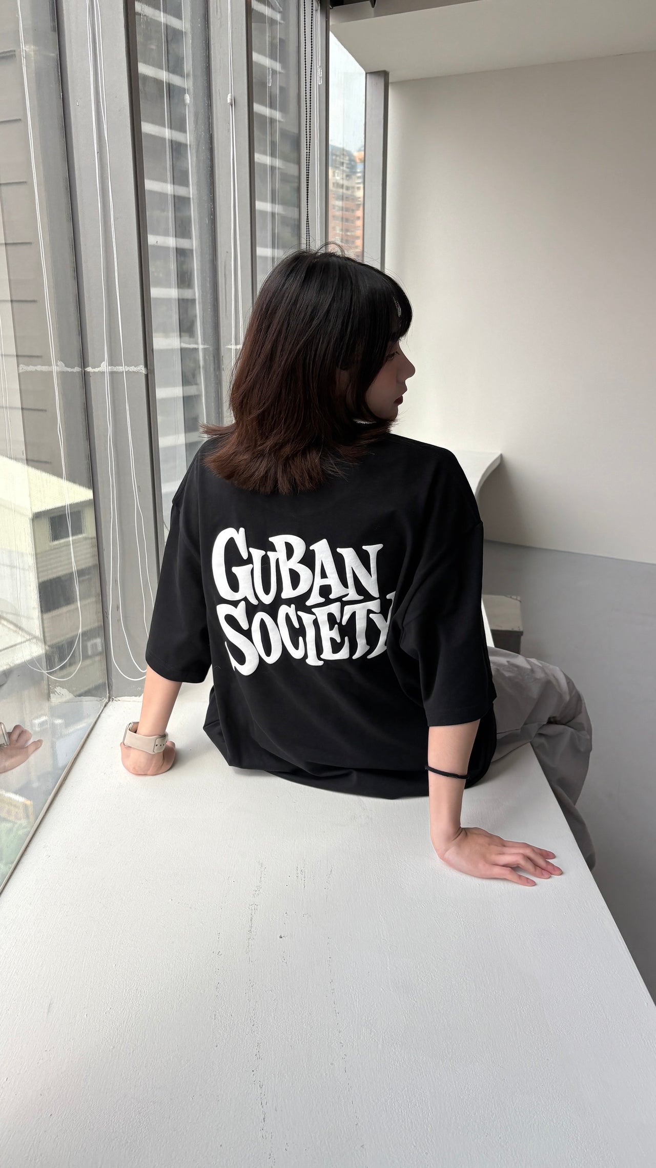 "MADE 𝗚𝘂𝗯𝗮𝗻 " GUBAN Society 發泡 印花 寬鬆 美式 上衣