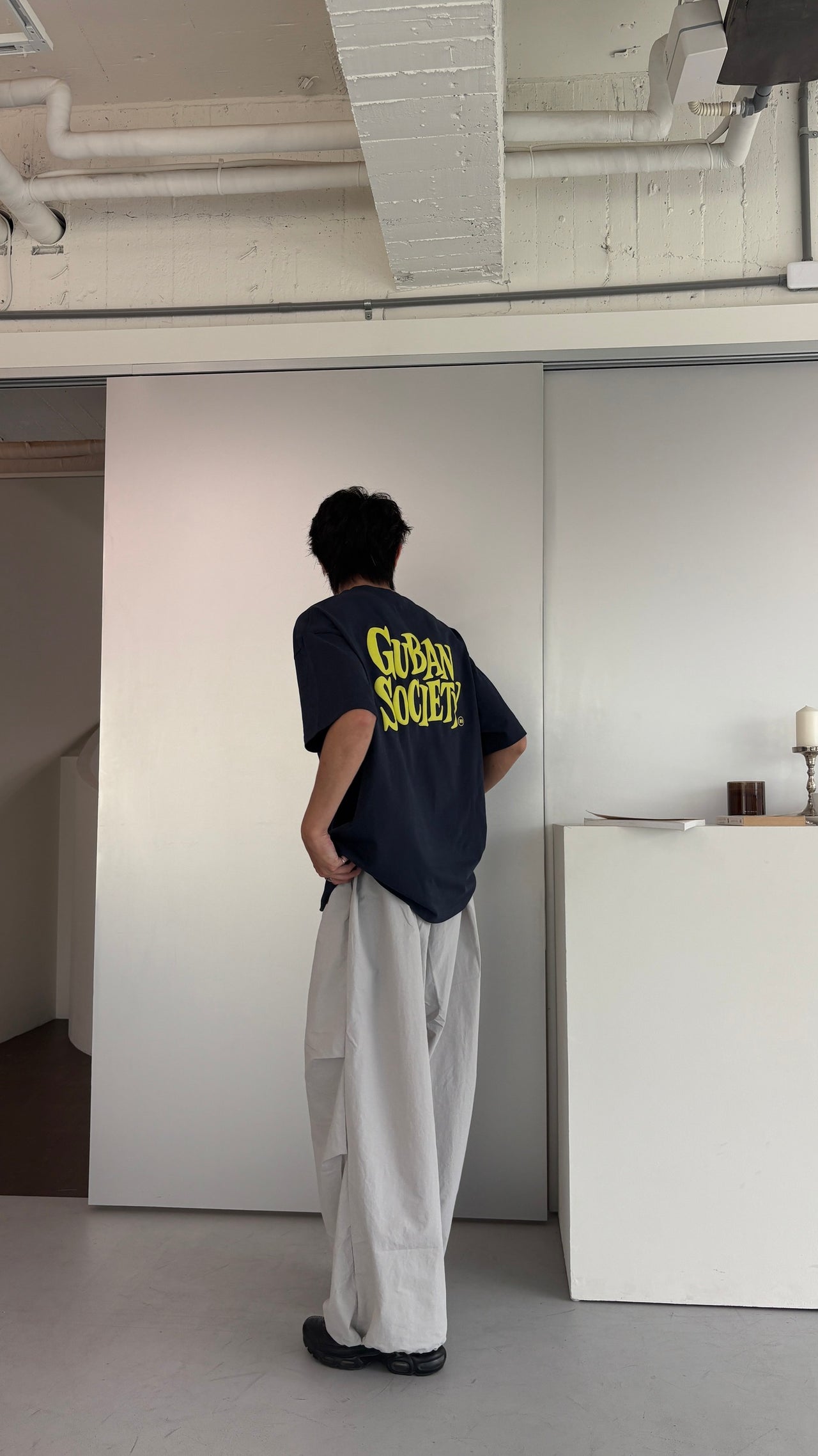 "MADE 𝗚𝘂𝗯𝗮𝗻 " GUBAN Society 發泡 印花 寬鬆 美式 上衣