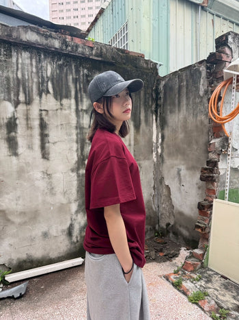 “MADE 𝗚𝘂𝗯𝗮𝗻 " BOXY 寬短 刺繡 美式 素色 上衣