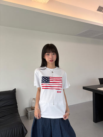 美國 國旗 印花 愛國 休閒 上衣