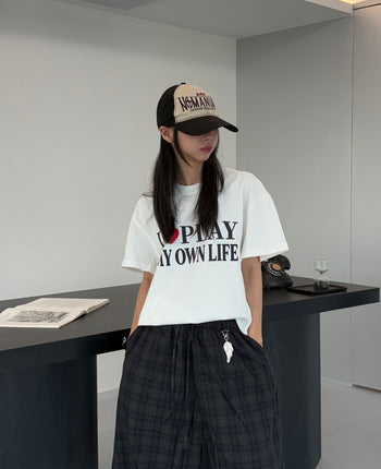 "MADE 𝗚𝘂𝗯𝗮𝗻 " 字母 印花 標語  BOXY 寬短 上衣