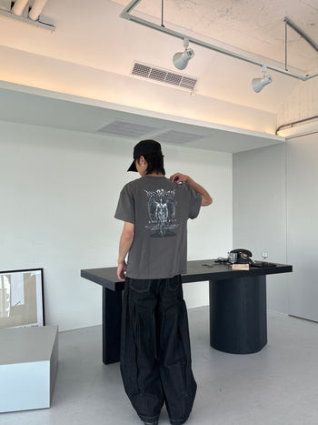 "MADE 𝗚𝘂𝗯𝗮𝗻 " 惡魔 提摩 BOXY 寬短 美式 街頭 上衣