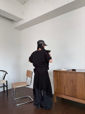 “MADE 𝗚𝘂𝗯𝗮𝗻 " BOXY 寬短 刺繡 美式 素色 上衣