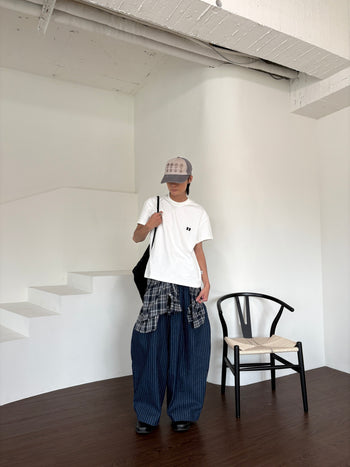 “MADE 𝗚𝘂𝗯𝗮𝗻 " BOXY 寬短 刺繡 美式 素色 上衣