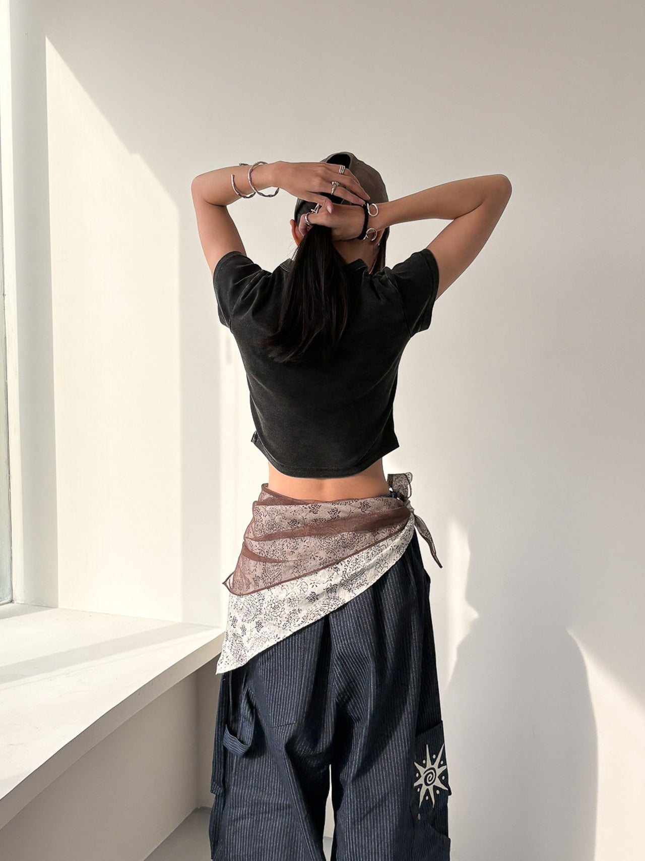 “MADE 𝗚𝘂𝗯𝗮𝗻 " 水洗  正肩 短袖 辣妹 235G 短板 T恤