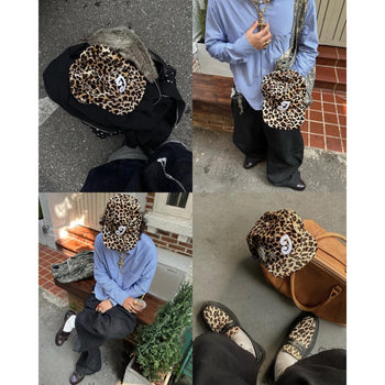 2D2idiots.label 豹紋帽 藥盒帽 棒球帽 復古 美式 小眾品牌