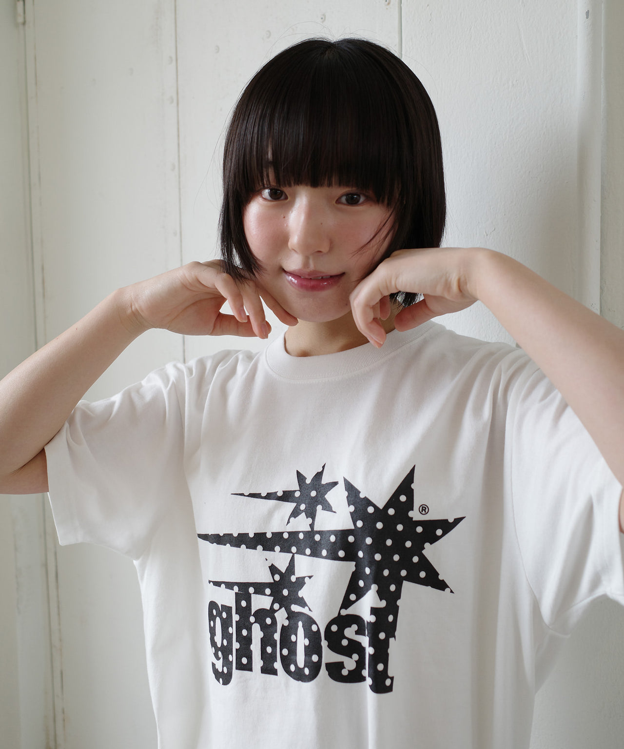 NICEGHOSTCLUB -  dot symbol tee [白色] T-N1056