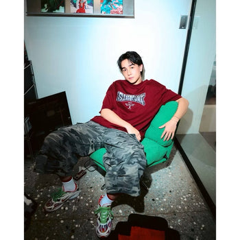 SIMON PUNK Project-SS25-MS01 數碼方塊 LOGO 小高領 TEE