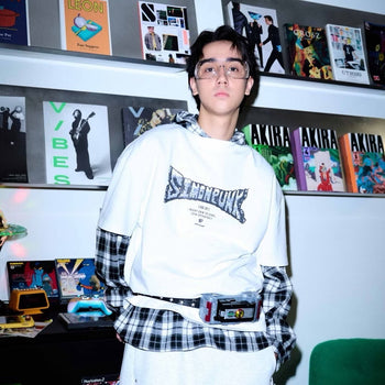 SIMON PUNK Project-SS25-MS01 數碼方塊 LOGO 小高領 TEE